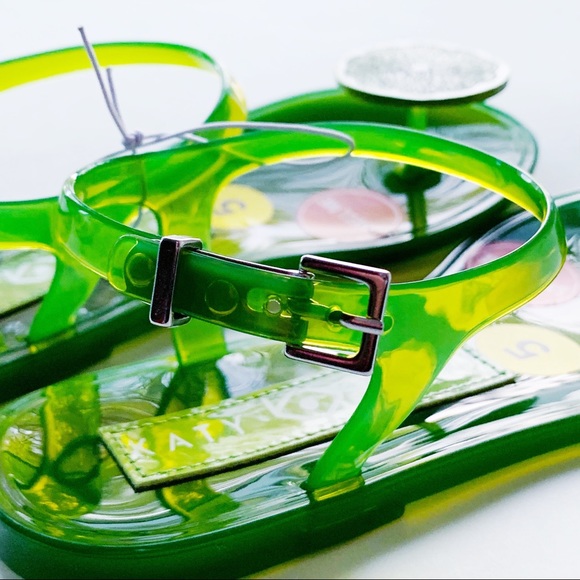 Katy Perry The Geli Lime Jelly Sandals Green - Picture 3 of 7